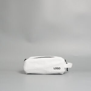 Zip Sealed Plain Tyvek White Toiletry Cosmetic Travel Wash Bag