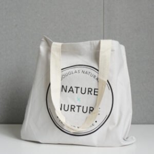 Printing Letter Natual Cotton Shopping Tote Bag